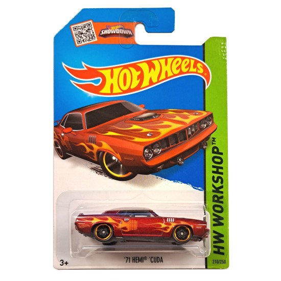 HOT WHEELS HW WORKSHOP '72 HEMI CUDA 210/250 CFL69