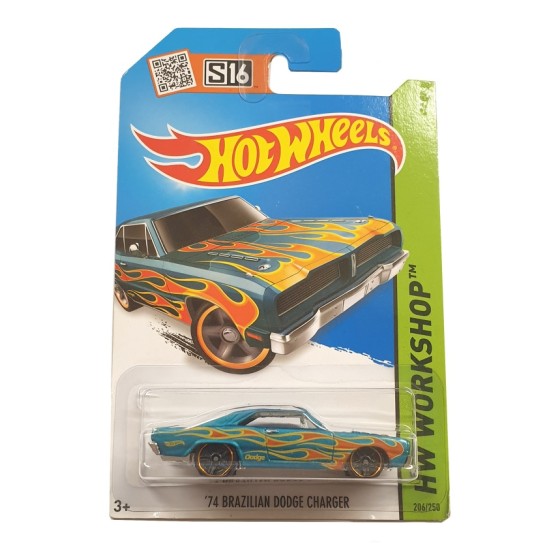 HOT WHEELS HW WORKSHOP '74 BRAZILIAN DODGE CHARGER 206/250 CFM00