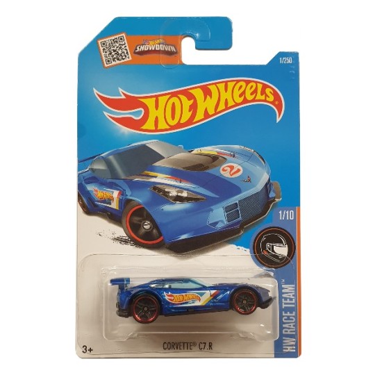 HOT WHEELS DHP37 CORVETTE C7.R 1/10 HW RACE TEAM 1/250