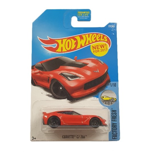 HOT WHEELS FACTORY FRESH 1/10 CORVETTE C7 Z06 RED 217/365 