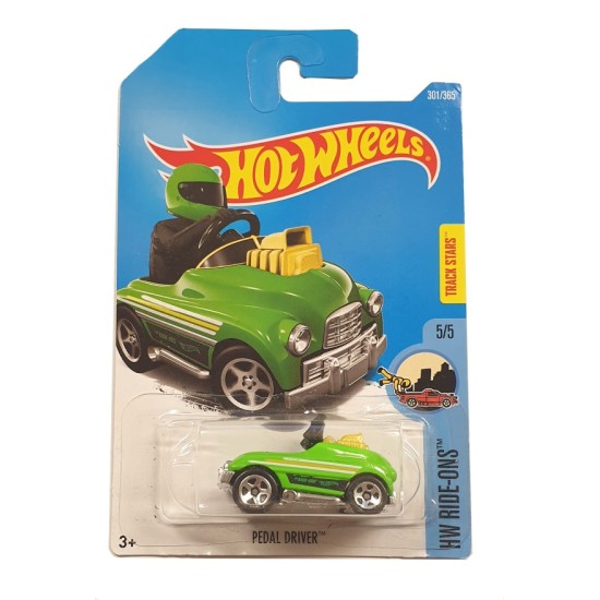 HOT WHEELS HW RIDE-ONS 5/5 PEDAL DRIVER GREEN 301/365