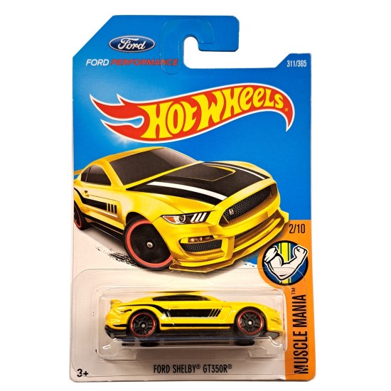 HOT WHEELS MUSCLE MANIA 2/10 2015 FORD SHELBY GT350R 311/365 DVC39