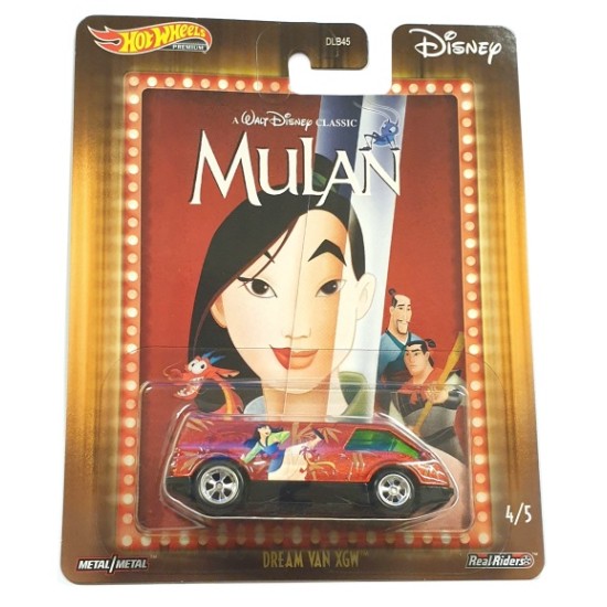 HOT WHEELS PREMIUM DISNEY GJR21 MULAN DREAM VAN XGW 4/5