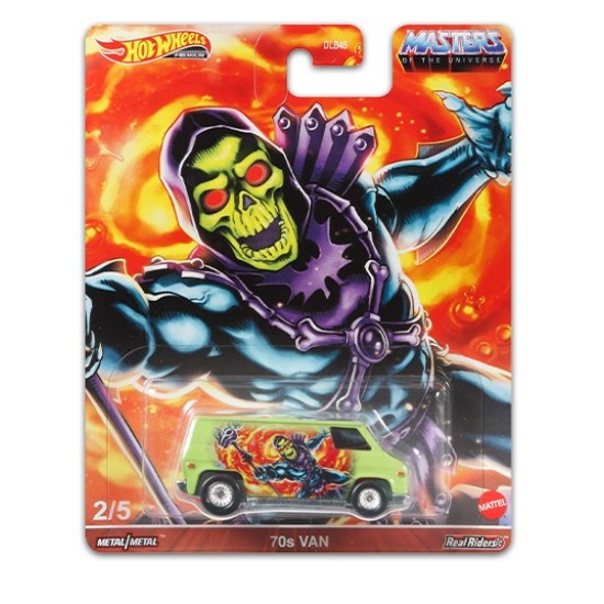 HOT WHEELS MASTERS OF THE UNIVERSE SKELETOR 70'S VAN 2/5 GRL34