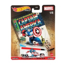 HOT WHEELS MARVEL VOLKSWAGEN T1 DRAG BUS CAPTAIN AMERICA 1/5 GRL44 HOT WHEELS MARVEL VOLKSWAGEN T1 DRAG BUS CAPTAIN AMERICA 1/5 GRL44