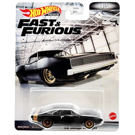 HOT WHEELS FAST & FURIOUS '68 DODGE CHARGER 4/5 HCP17