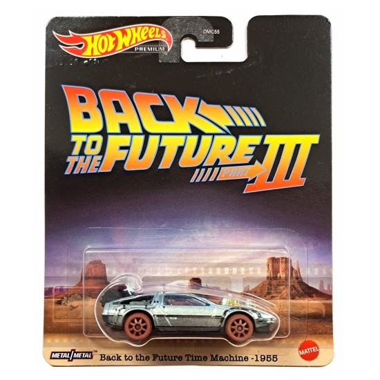 HOT WHEELS PREMIUM BACK TO THE FUTURE PART III TIME MACHINE 1955 HCP22