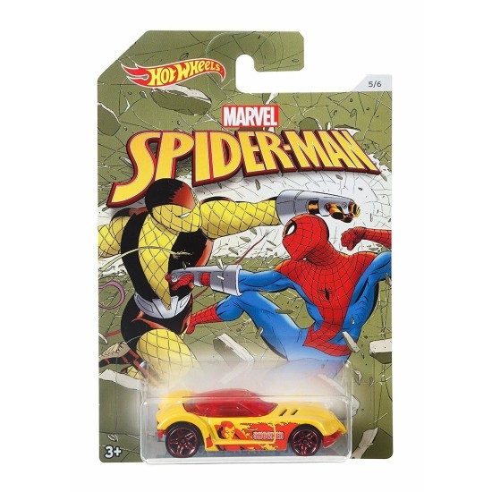 HOT WHEELS SPIDERMAN GOLDEN ARROW 5/6 DWD19