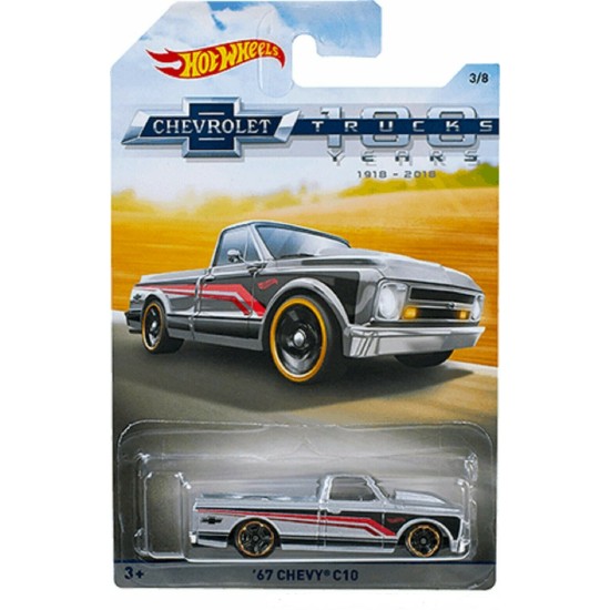 HOT WHEELS CHEVROLET TRUCKS 100 YEARS '67 CHEVY C10 3/8 FKD07