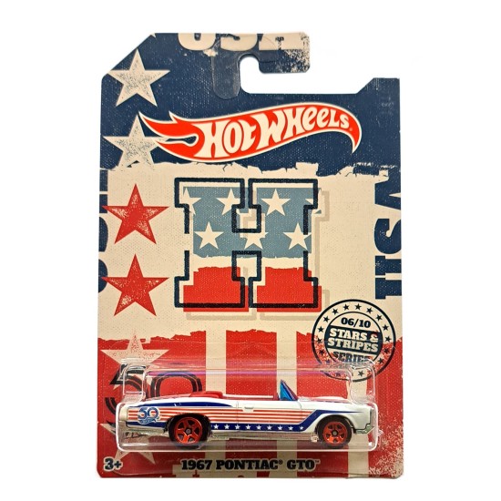 HOT WHEELS STARS & STRIPES 1967 PONTIAC GTO FKV85