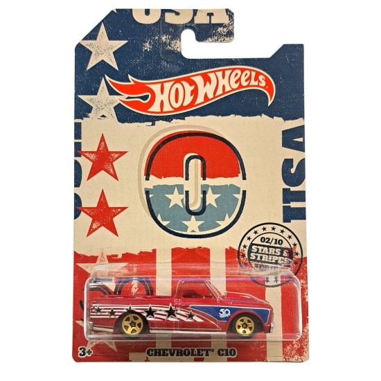 HOT WHEELS STARS & STRIPES CHEVROLET C10 FKV88