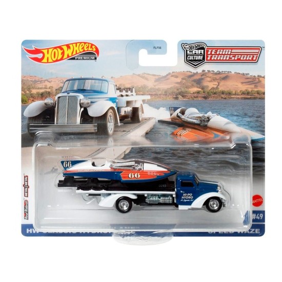 HOT WHEELS TEAM TRANSPORT HW CLASSIC HYDROPLANE SPEED WAZE #49 HCR31