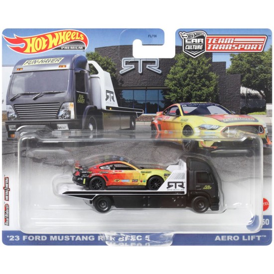 HOT WHEELS TEAM TRANSPORT '23 FORD MUSTANG RTR SPEC 5 AERO LIFT #50 HKF39