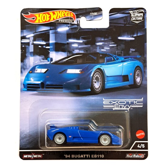 HOTWHEELS EXOTIC ENVY '94 BUGATTI EB110 4/5 HCJ89