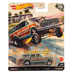 HOT WHEELS DRAG STRIP DEMONS '64 CHEVY NOVA GASSER 3/5 HCK21