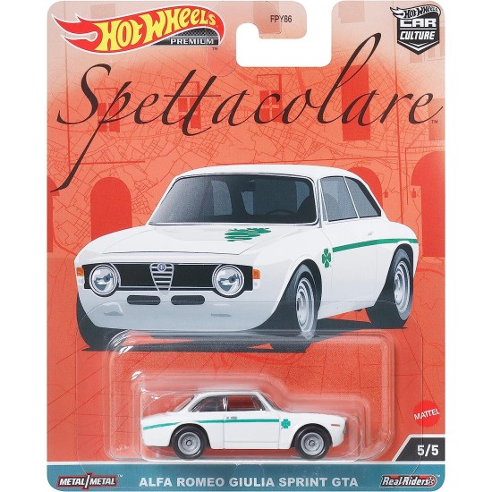 HOT WHEELS SPETTACOLARE ALFA ROMEO GIULIA SPRINT GTA 5/5 HKC50