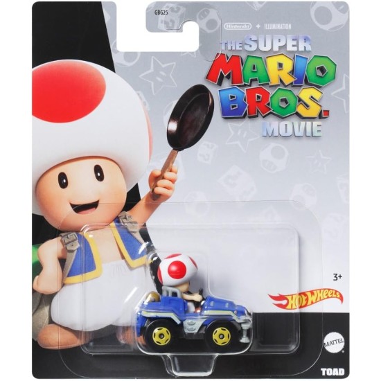 HOT WHEELS MARIO KART CHARACTER CARS SUPER MARIO BROS. MOVIE TOAD HKD58