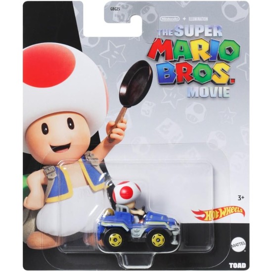 Hot Wheels Mario Kart - Voiture En Métal 1/64 - Character Cars