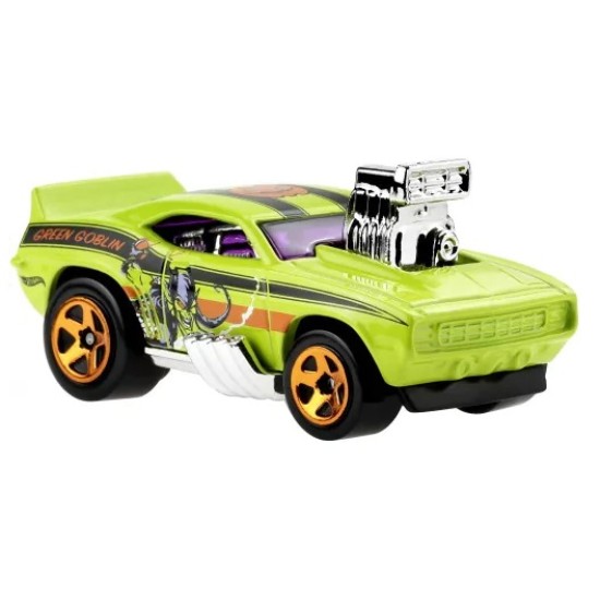 HOT WHEELS SPIDERMAN GREEN GOBLIN CAMARO Z28 4/5 HDG78