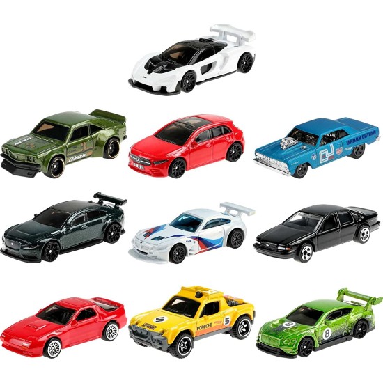 HOTWHEELS 10 PACK NIGHTBURNERZ SET GTD80 - SHORT CARDS