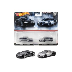 HOT WHEELS 2 PACK BUGATTI VEYRON AND '16 BUGATTI CHIRON HKF52