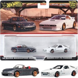 HOT WHEELS 2 PACK '04 MAZDA MAZDASPEED MIATA AND MAZDA RX7 FC PANDEM HRR75 HOT WHEELS 2 PACK '04 MAZDA MAZDASPEED MIATA AND MAZDA RX7 FC PANDEM HRR75