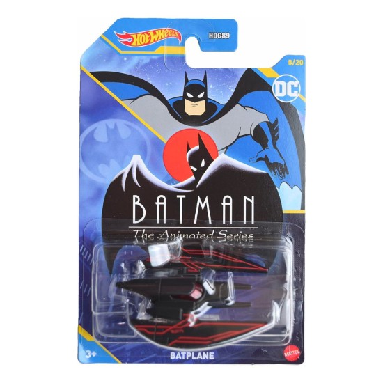 HOT WHEELS BATMAN THE ANIMATED SERIES BATPLANE 8/20 HLK62