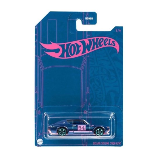 HOT WHEELS PEARL AND CHROME NISSAN SKYLINE 2000 GTR 2/6 HDH62