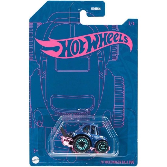 HOT WHEELS PEARL AND CHROME '70 VOLKSWAGEN BAJA BUG 3/6 HDH63