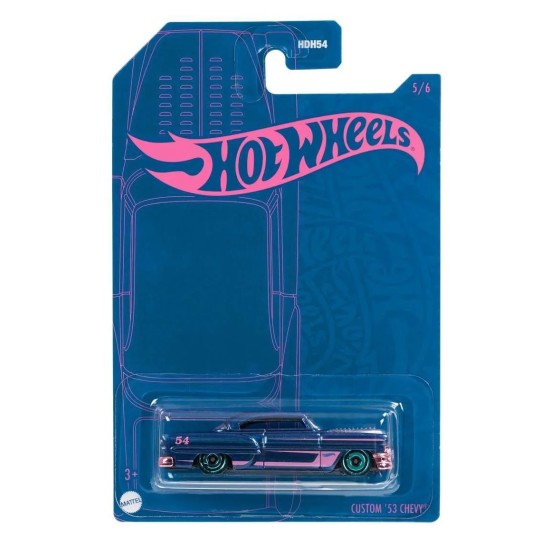 HOT WHEELS PEARL AND CHROME CUSTOM '53 CHEVY 5/6 HDH65