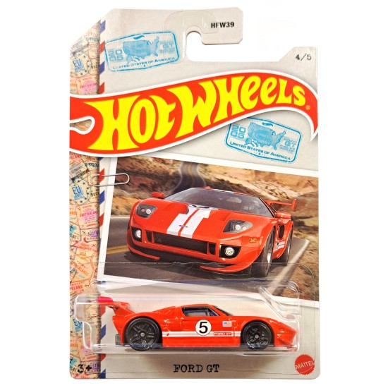 HOT WHEELS WORLD CLASS RACERS FORD GT 4/5 HDH25