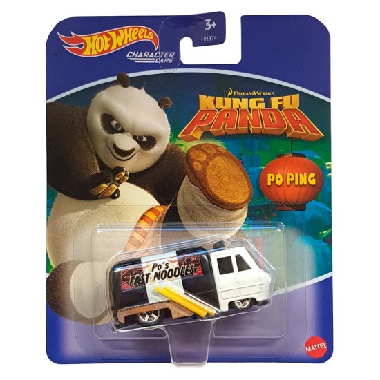 HOT WHEELS CHARACTER CARS KUNG FU PANDA PO PING FAST NOODLES  HNY17