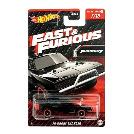 HOT WHEELS FAST & FURIOUS '70 DODGE CHARGER 7/10 HNR97