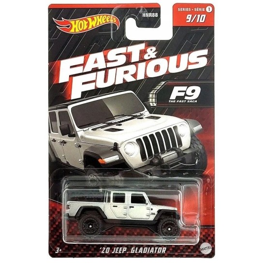 HOT WHEELS FAST & FURIOUS '20 JEEP GLADIATOR 9/10 HNR99