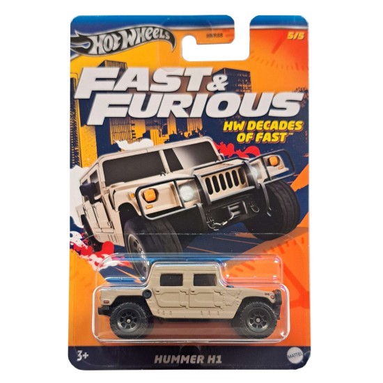 HOT WHEELS FAST & FURIOUS HW DECADES OF FAST HUMMER H1 5/5 HRW45