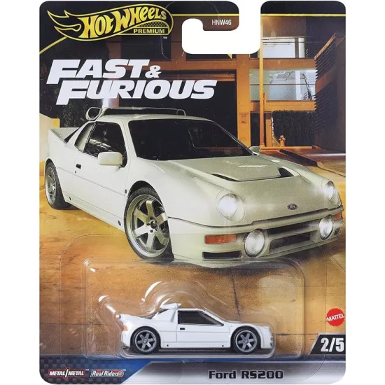 HOT WHEELS FAST AND FURIOUS FORD RS200 2/5 HVR60