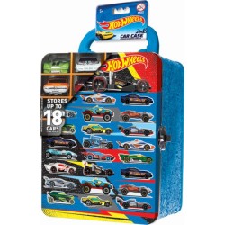 1/64 HOTWHEELS METAL CAR CARRY CASE ASSORTED DESIGNS