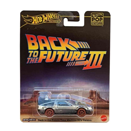 HOT WHEELS POP CULTURE 2023 BACK TO THE FUTURE TIME MACHINE 50'S VERSION HXD99