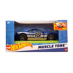 HOT WHEELS PULLBACK CAR - MUSCLE TONE BLUE HMY05