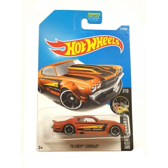 HOT WHEELS '70 CHEVY CHEVELLE 7/10 NIGHTBURNERZ 212/365 DTY81