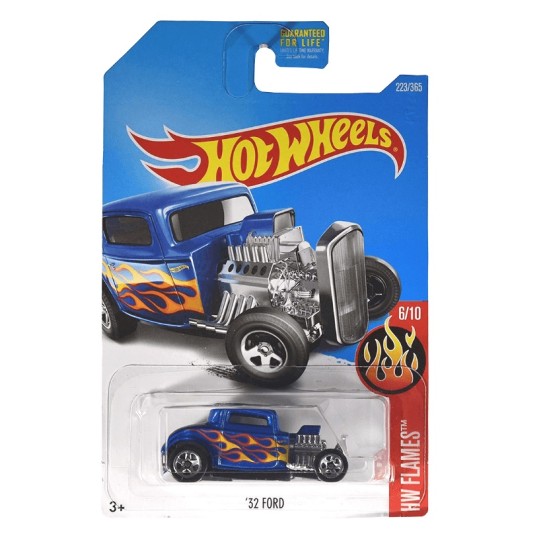 HOT WHEELS HW FLAMES 6/10 CUSTOM '32 FORD 223/365 DVB76