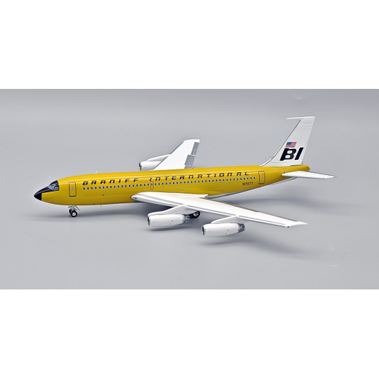 1/200 BOEING 720-027 SUPER JET BRANIFF 720 N7077 OCHRE WITH STAND IF720BN0625