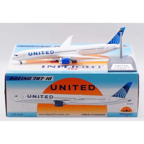 1/200 UNITED AIRLINES BOEING 787-10 DREAMLINER N14019 WITH STAND IF78XUA0625