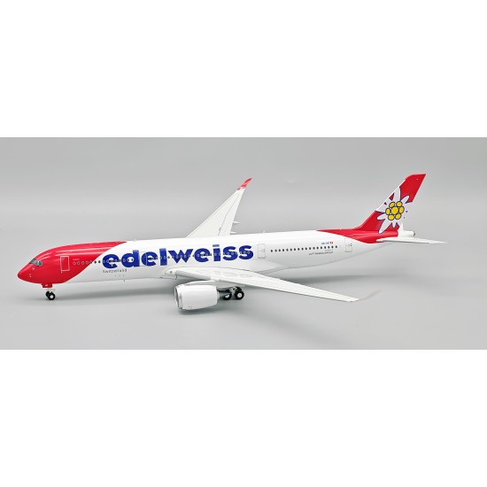 1/200 EDELWEISS AIR AIRBUS A350-941 HB-IHF WITH STAND LTD 1/200 EDELWEISS AIR AIRBUS A350-941 HB-IHF WITH STAND LTD