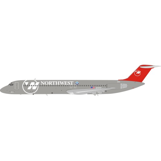 D 1/200 NORTHWEST AIRLINES DC-9-51 N787NC WITH STAND