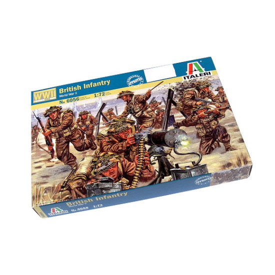 1/72 WORLD WAR II BRITISH INFANTRY (PLASTIC KIT) 6056