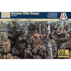 1/72 WWII GERMAN ELITE TROOPS (PLASTIC KIT) 6068 1/72 WWII GERMAN ELITE TROOPS (PLASTIC KIT) 6068