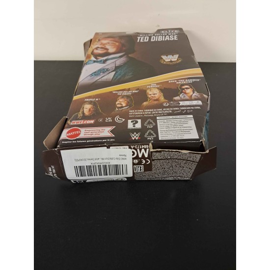 WWE LEGENDS ELITE COLLECTION TED 'MILLION DOLLAR MAN' DIBIASE DAMAGED BOX