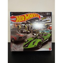 HOTWHEELS LEGENDS THEMED 6 PACK HDH52 BOX DAMAGE HOTWHEELS LEGENDS THEMED 6 PACK HDH52 BOX DAMAGE