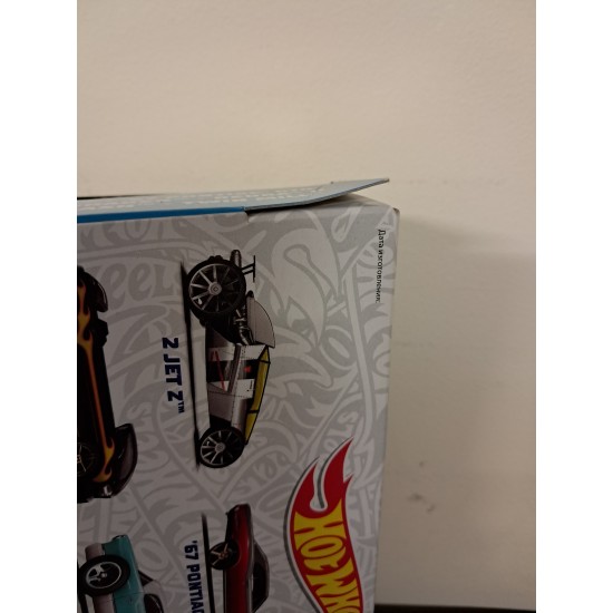 HOTWHEELS LEGENDS THEMED 6 PACK HDH52 BOX DAMAGE